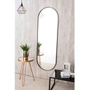 Ver imagem 3 de Espelho Grande Oval com Moldura em Metal Corpo Inteiro 150 X 50 Cm Preto