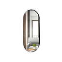 Ver imagem 5 de Espelho Grande Oval com Moldura em Metal Corpo Inteiro 150 X 50 Cm Preto