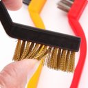 Ver imagem 7 de Kit de Escovas Multiuso Aço Latão e Nylon - 3 Peças