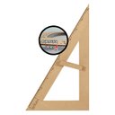 Ver imagem 6 de Kit Geométrico do Professor Mdf Com Régua 60 cm 1 Compasso Para Quadro Branco 40 cm, 1 Esquadro 30/6