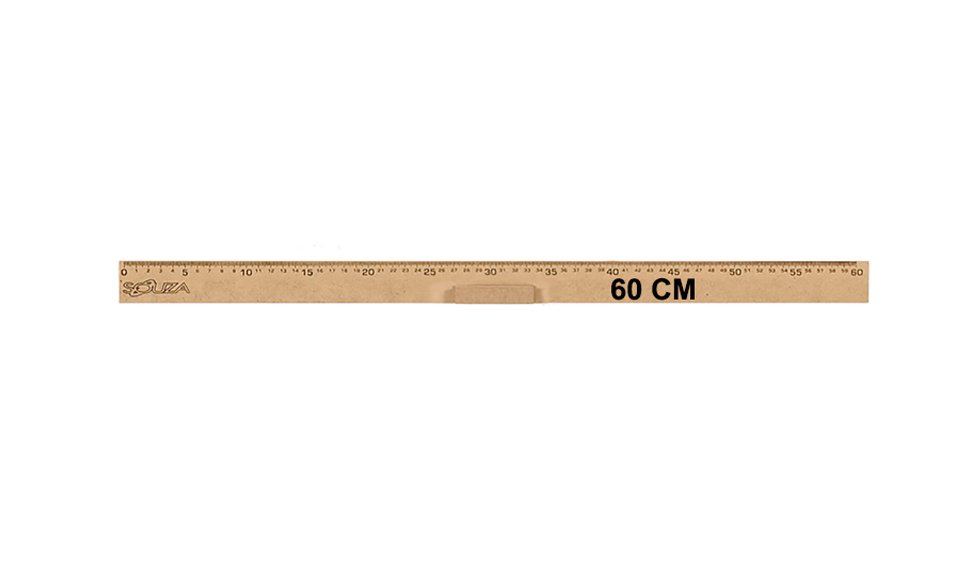 Kit Geométrico do Professor Mdf Com Régua 60 cm 1 Compasso Para Quadro Branco 40 cm, 1 Esquadro 30/6 - 5
