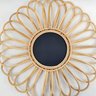 Espelho Decorativo Flor de Rattan 60x60cm Redondo Decoração - 6