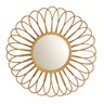 Espelho Decorativo Flor de Rattan 60x60cm Redondo Decoração - 1