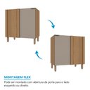 Ver imagem 4 de Balcão de Cozinha Canto Reto 1 Porta sem Tampo 95cm Vitra Luciane Móveis