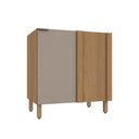 Ver imagem 2 de Balcão de Cozinha Canto Reto 1 Porta sem Tampo 95cm Vitra Luciane Móveis