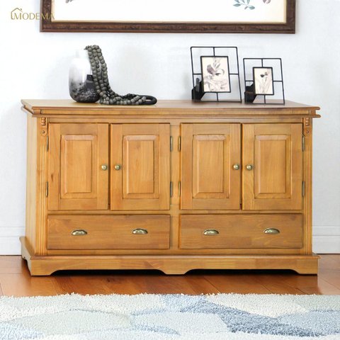 Balcão Buffet 4 Portas 2 Gavetas Manchester 2042 Linz Móveis - Garapa Glazer