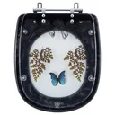 Ver imagem 1 de Tampa para Vaso Icasa Sabatini Preto com Borboleta Azul
