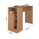 Ver imagem 2 de Bancada Gourmet para Cozinha de 136,5 Cm C- 1 Porta e Nichos Canelato Canelato