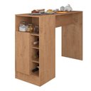 Ver imagem 1 de Bancada Gourmet para Cozinha de 136,5 Cm C- 1 Porta e Nichos Canelato Canelato