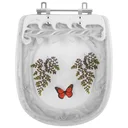 Ver imagem 1 de Tampa para Vaso Icasa Sabatini Branco com Borboleta Vermelha