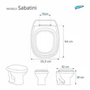 Ver imagem 2 de Tampa para Vaso Icasa Sabatini Branco com Borboleta Vermelha