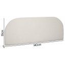 Ver imagem 3 de Painel Suspenso Cabeceira Orgânica Império para Box Casal 140cm Bouclê - Sofa Store:bouclê Bege Marf