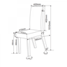 Mesa de Jantar Redonda Young com 6 Cadeiras Iza Mel/bege/vd Off White - Casa Giulia - 5