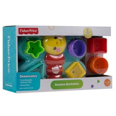 Brinquedo Encaixa Borboleta com 6 Peças Fisher Price Djd80