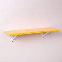 Ver imagem 1 de Prateleira Amarela 80 X 20cm Com Suporte Mao Francesa