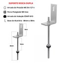 Ver imagem 3 de Kit Estrutura Suporte Fixador Linha C P/ 1 Placa Solar Alumínio Inox Telha Fibro Ondulada Viga Metál