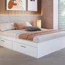 Ver imagem 1 de Cama Casal com 4 Portas Tókio para Colchões 190x140 Cm Ct1140 Art In Móveis