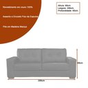 Ver imagem 3 de Sofá 2 Lugares Olga 206cm Couro Capuccino - Sallar Home
