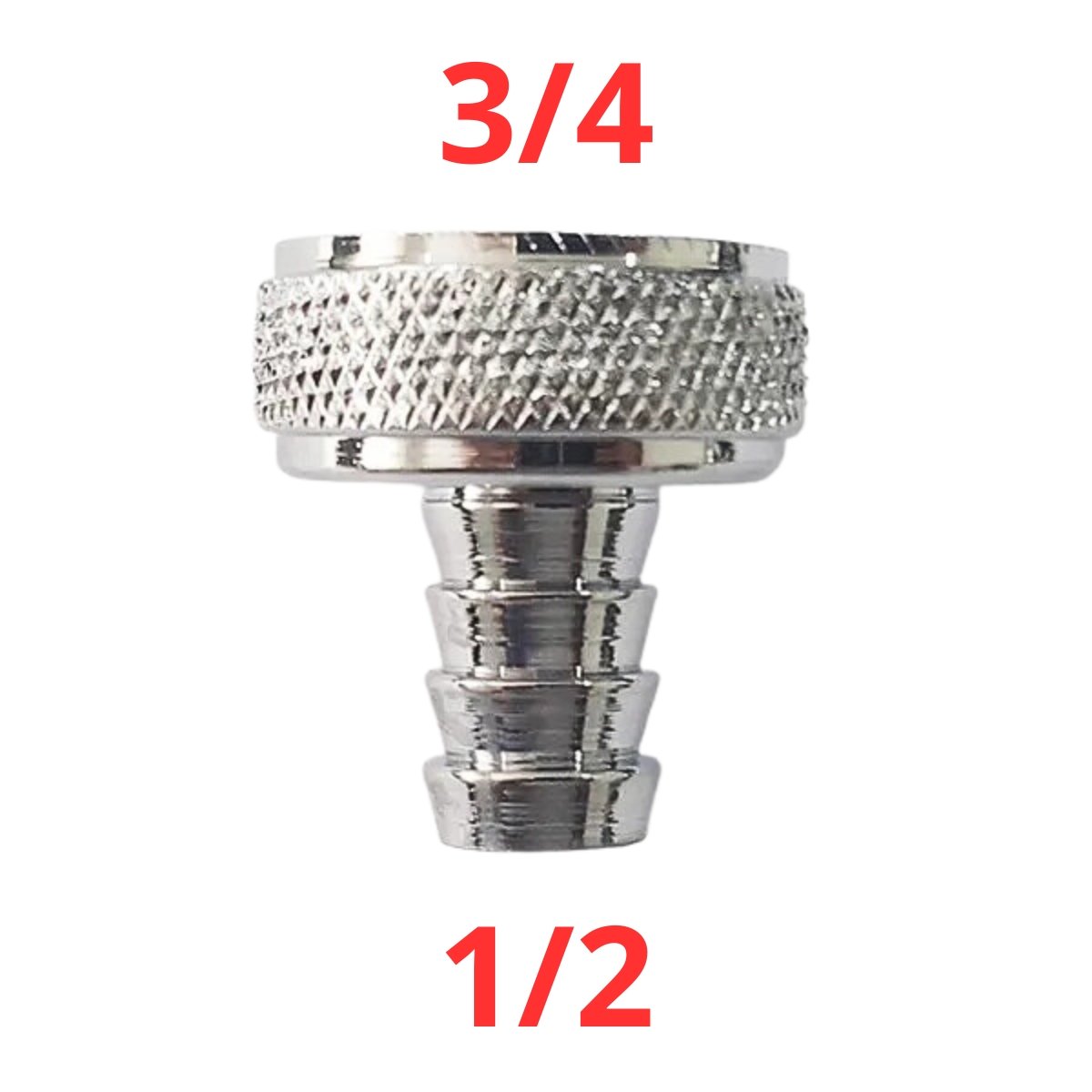 União Bico Mangueira 3/4 X 1/2 Rietti Cromada - 0400619 - 2