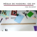 Ver imagem 4 de 2 Régua 1 Metro Madeira Modelagem Estilista Corte Costura Fenx Fenix