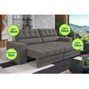 Ver imagem 2 de Sofá Oscar Plus 2,06m Retrátil/reclinável Suede Cinza - Xflex