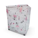 Ver imagem 1 de Puff Baú Banqueta Quadrado Cubo Decorativo Courino e Suede Bailarina Courino