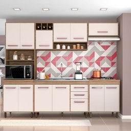 Cozinha Compacta 5 Peças Balcão Pia/Cuba Barcelona Poliman Móveis - 1