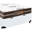 Ver imagem 6 de Cama Box Baú Casal Sintético Colchão Molas Ensacadas 138cm Branco Suporta até 120 Kg por Pessoa