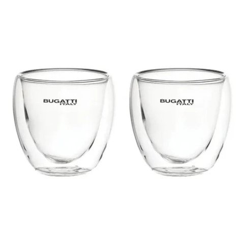 Conjunto 2 Xícaras De Café Com Parede Dupla 80Ml Bugatti