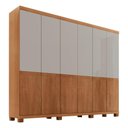 Ver imagem 2 de Guarda-Roupa Casal 100% MDF 6 Portas e 4 Gavetas com Pés 220cm Multimóveis CR35544 Madeirado/Off