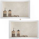 Ver imagem 5 de Kit 02 Nicho de Porcelanato Bege Barcel Polido 60x32cm
