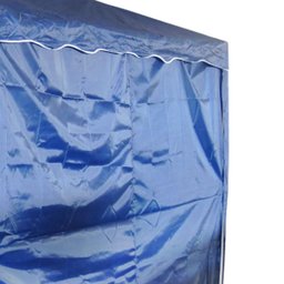 2 Paredes Laterais Tenda Gazebo 3x3 Isolamento 1 Fechada e 1 com Janela Azul Importway Iwpgz-az - 5