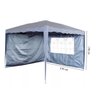 2 Paredes Laterais Tenda Gazebo 3x3 Isolamento 1 Fechada e 1 com Janela Azul Importway Iwpgz-az - 2