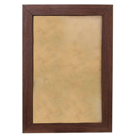Moldura Quadro A4 21x30 Diploma Certificado Foto sem Vidro TaColado Moldura Madeira Escura 05 Unidad