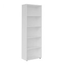 Ver imagem 3 de Estante Multy 5 Prateleiras Espaçosas para Livros e Decorações Branco Artely Móveis