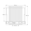 Ver imagem 6 de Painel Atlas para Tv até 70 Polegadas com 2 Gavetas 1 Prateleira Off White/jequitibá - Lukaliam