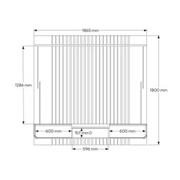 Painel Atlas para Tv até 70 Polegadas com 2 Gavetas 1 Prateleira Off White/jequitibá - Lukaliam - 6