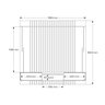 Painel Atlas para Tv até 70 Polegadas com 2 Gavetas 1 Prateleira Off White/jequitibá - Lukaliam - 6