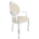 Ver imagem 1 de Poltrona Entalhada com Braço Decorativa Imperatriz Luxo Trono Provençal Aréa Gourmet Leitura Linhage