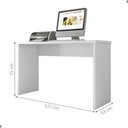 Ver imagem 2 de Mesa Escrivaninha Gávea Branco Tx 127cm para Estudo e Trabalho Home Office