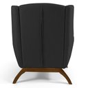 Ver imagem 2 de Kit 02 Poltronas Juliet Base De Madeira C-465 Chumbo