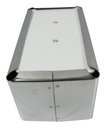Ver imagem 7 de 15 Un. Porta Guardanapo Aço Inox Bares e Restaurantes Nome do Desenho:deitado;cor:inox