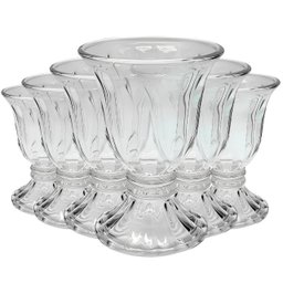Jogo com 6 Taças para Sobremesa Gelato de Vidro Transparente 200ml - 1