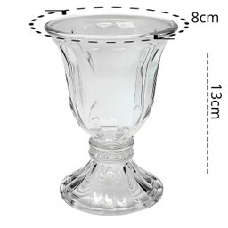 Jogo com 6 Taças para Sobremesa Gelato de Vidro Transparente 200ml - 2
