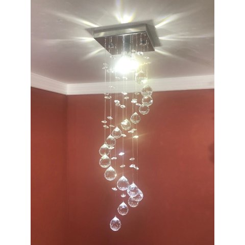 Lustre de Cristal Elegante para Decoração