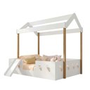 Ver imagem 1 de Cama Casinha Montessoriana Isa Mdf + Escorregador Infantil para Cama Montessoriana Top - Branco