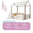Ver imagem 4 de Cama Casinha Montessoriana Isa Mdf + Escorregador Infantil para Cama Montessoriana Top - Branco