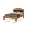 Cama Casal Nature 100% MDF De Qualidade - Gabriela - 3