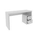 Ver imagem 3 de Escrivaninha Branca com 2 Gavetas 135x74cm Me4130 Branco