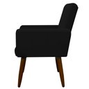 Ver imagem 3 de Poltrona Decorativa Nina Cadeira Escritório Recepção:preto